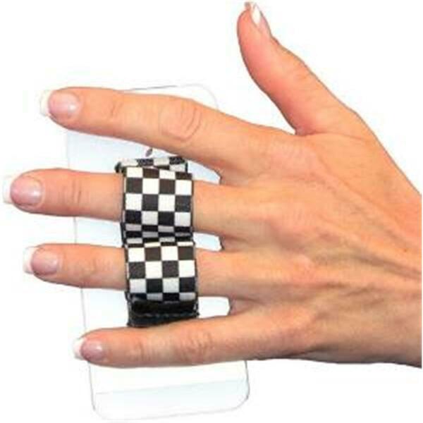 Livewire Phone Grip - Fits Most Black & White Checkers LI92609